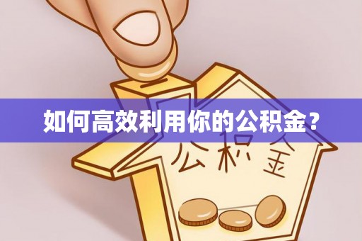鸡泽如何高效利用你的公积金？
