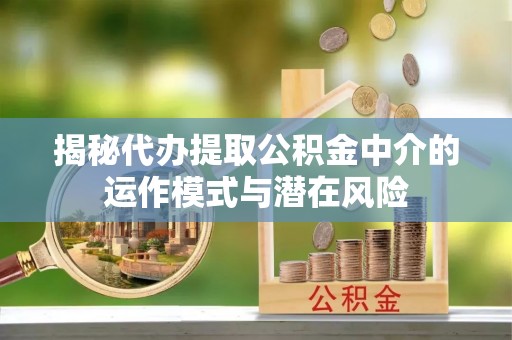 鸡泽揭秘代办提取公积金中介的运作模式与潜在风险