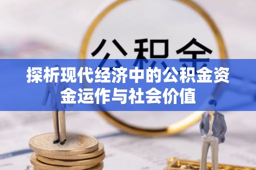 鸡泽探析现代经济中的公积金资金运作与社会价值