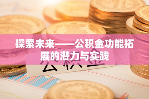 鸡泽探索未来——公积金功能拓展的潜力与实践