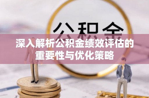 鸡泽深入解析公积金绩效评估的重要性与优化策略