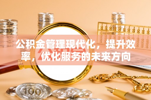 鸡泽公积金管理现代化，提升效率，优化服务的未来方向